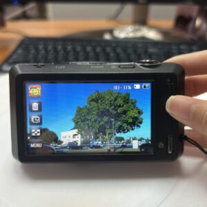 Samsung ST700 16.1MP 5x zoom Digital Camera Dual screen Black Tested & Working