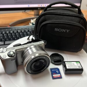 Sony Alpha NEX-5T 16.1MP Digital Camera - 32GB SD, Battery, Case - Tested Works